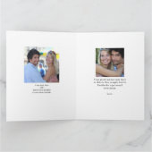 Carte Collage de photos du coeur - Anniversaire du scrip (Intérieur)