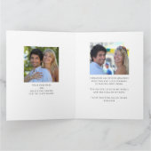 Carte Collage de photos du coeur Anniversaire du texte p (Intérieur)