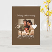 Carte Collage de photos en couple Bonne fête Mariage (Fleur jaune)