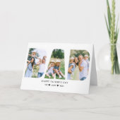 Carte Collage de photos en lettres découpées pour la fêt (Devant)