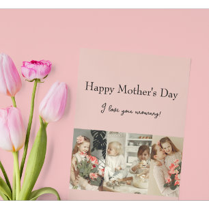 Carte Collage de photos et message - Cadeau personnalisé