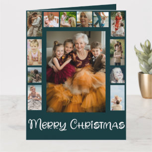 Carte Collage de photos familiales Joyeux Noël