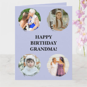 Carte Collage de photos personnalisé pour l'anniversaire