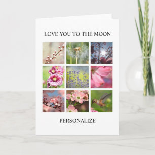 Carte Collage de photos personnalisées avec votre texte