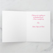 Carte Collage de photos Typographie rose script Grand Pe (Intérieur)