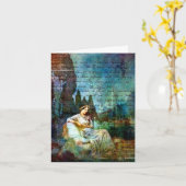 Carte Collage de Poe, anniversaire (Fleur jaune)