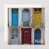 Carte Collage des portes avant colorées (Devant / Derrière)