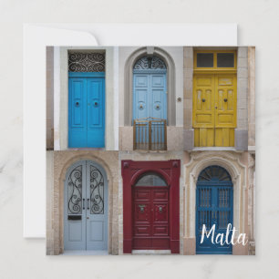 Carte Collage des portes avant colorées