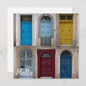 Carte Collage des portes avant colorées (Devant / Derrière)