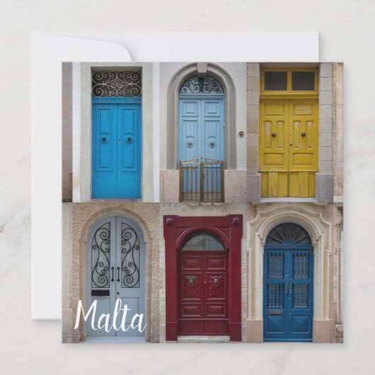 Carte Collage des portes avant colorées (Devant)