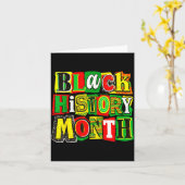 Carte Collage du mois de l'histoire des Noirs afro-améri (Fleur jaune)
