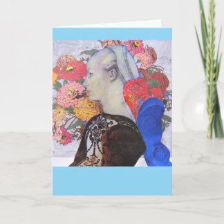 Carte Collage Féerie bleue 2023