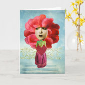 Carte Collage Fleur Zetti, Anniversaire (Fleur jaune)