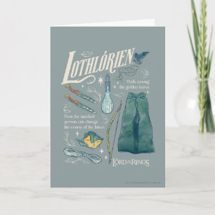 Carte Collage graphique aquarelle LOTHLORIEN™