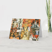 Carte Collage Halloween vintage (Devant)