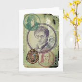 Carte Collage Harry Potter 9 (Fleur jaune)