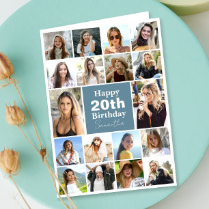 Carte Collage moderne Photo N'Importe Quel Âge Personn