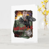 Carte Collage Neville Longbottom 2 (Fleur jaune)