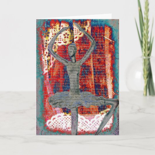 Carte Collage numérique de danse (Devant)