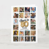 Carte Collage photo 80e anniversaire (Devant)