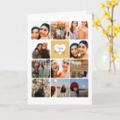 Carte Collage photo Best Friend Happy Birthday (Fleur jaune)