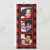 Carte Collage photo Buffalo Plaid Christmas (Devant)