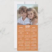 Carte Collage photo Calendrier 1 - Peut modifier la coul (Devant)