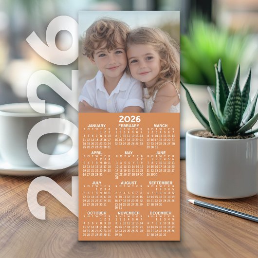 Carte Collage photo Calendrier 1 - Peut modifier la coul
