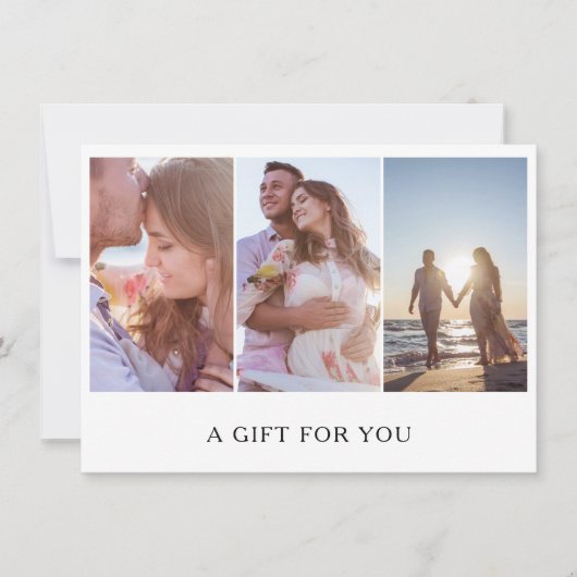 Carte Collage photo Certificat cadeau photo (Devant)