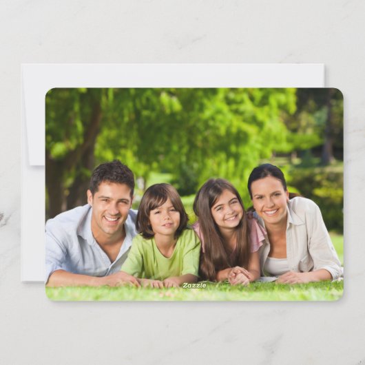 Carte Collage photo classique Bonnes Fêtes (Dos)