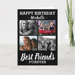 Carte Collage photo d'amis modernes Joyeux Anniversaire