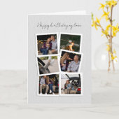 Carte Collage photo d'anniversaire joyeuse - Sc ma (Fleur jaune)