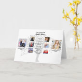 Carte Collage photo d'arbre généalogique avec jalons Ann (Fleur jaune)