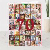 Carte Collage photo de 70e ou tout âge Gros anniversaire (Devant)