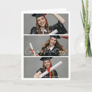 Carte Collage photo de félicitations pour la remise des
