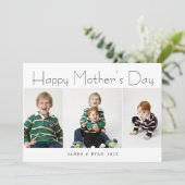 Carte Collage photo de la fête des mères (Debout devant)