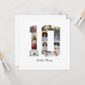 Carte Collage photo de la numéro 10 (Devant/Arrière en situation)