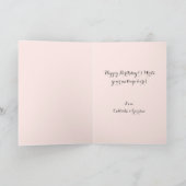 Carte Collage photo de la Parties scintillant d'or rose  (Intérieur)