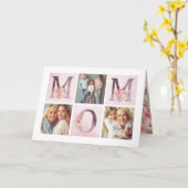 Carte Collage photo de la Saint-Valentin de fleurs roses (Fleur jaune)