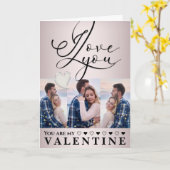 Carte Collage photo de la Saint-Valentin moderne (Fleur jaune)