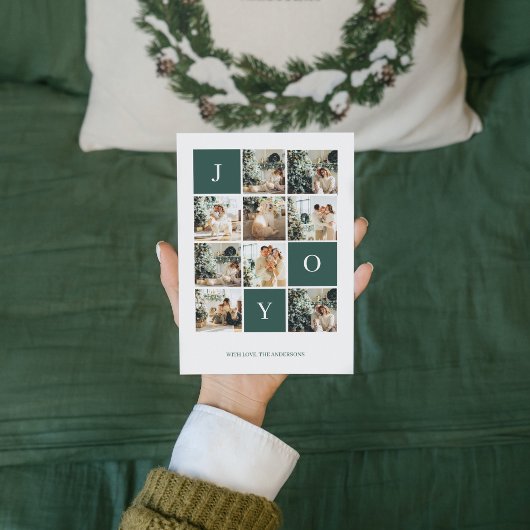 Carte Collage photo de Noël | Joie | Joyeux Fêtes