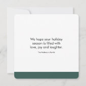 Carte Collage photo de Noël | Joyeux Fêtes (Dos)