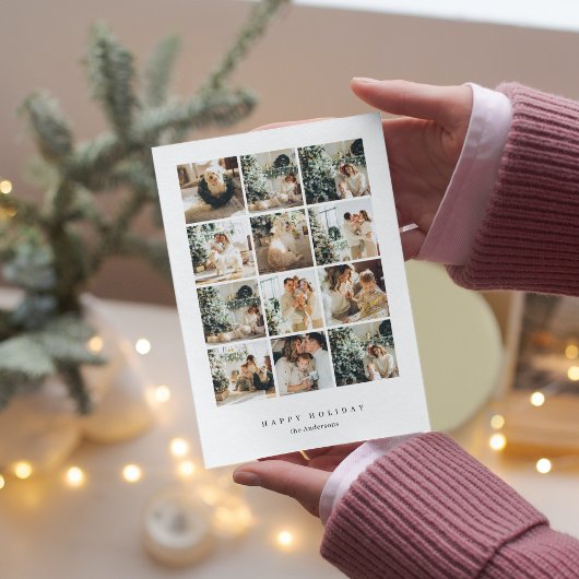 Carte Collage Photo de Noël Joyeux Noël