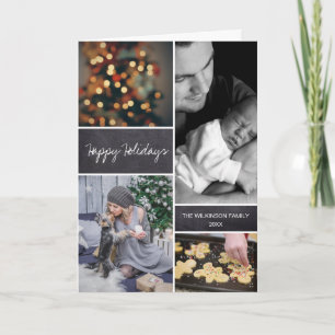 Carte Collage photo de Noël vertical personnalisé