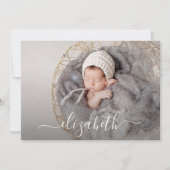 Carte Collage photo de nouveau-né Annonces de naissance (Devant)