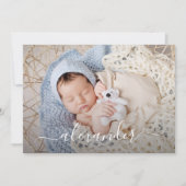 Carte Collage photo de nouveau-né Annonces de naissance (Devant)