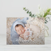 Carte Collage photo de nouveau-né Annonces de naissance (Debout devant)