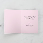 Carte Collage photo de Parties scintillant rose Joyeux a (Intérieur)