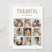 Carte Collage photo de Thanksgiving moderne (Devant)