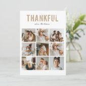 Carte Collage photo de Thanksgiving moderne (Debout devant)